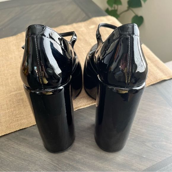 SCHUTZ Zayne Mary Jane Platform Pump in Black Patent Size 9.5 NWOT - Picture 6 of 16